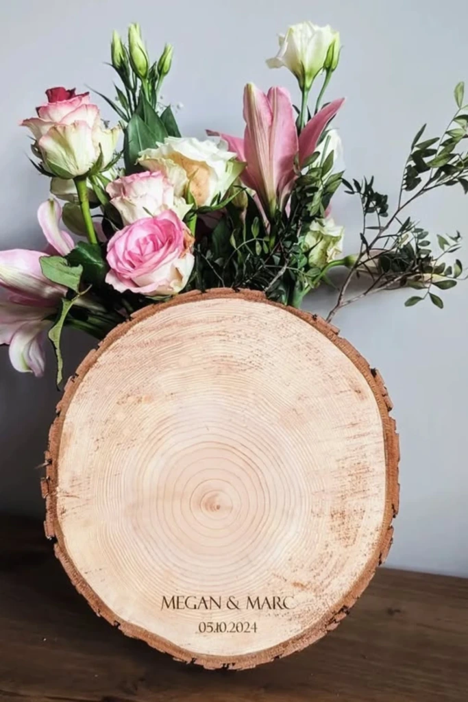 Personalize Wood Slices with Names