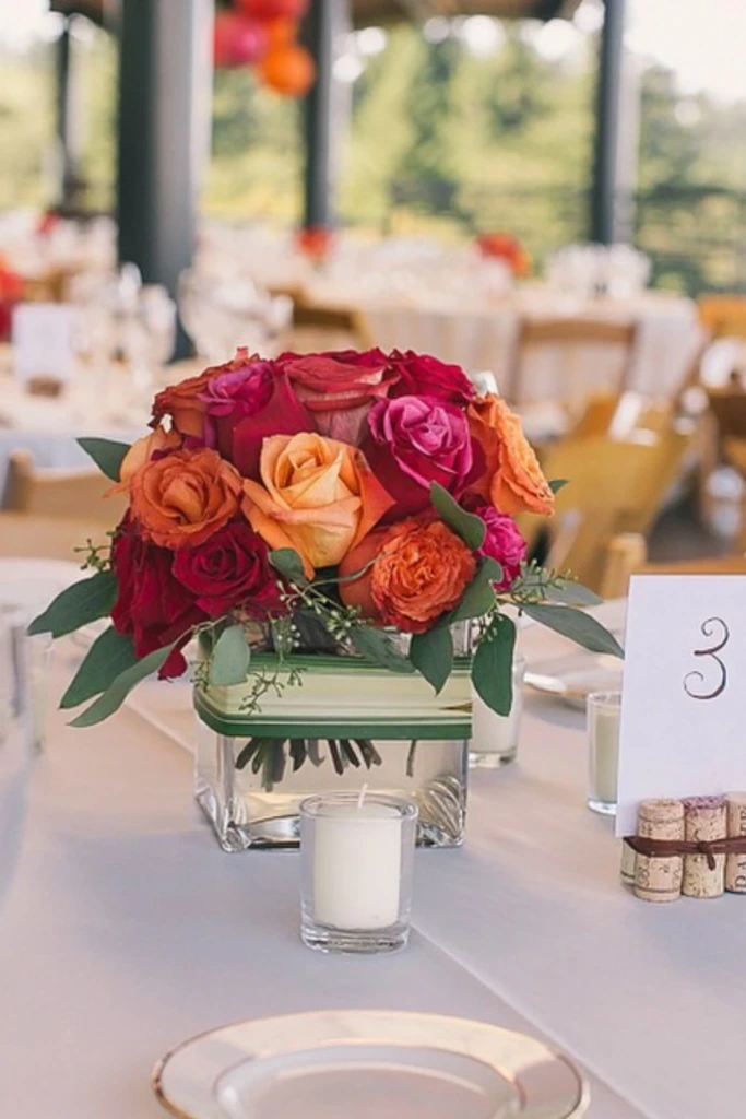 Brighten Tables with Bold Roses