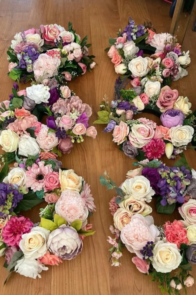 Style Floral Wreaths as Table Rings