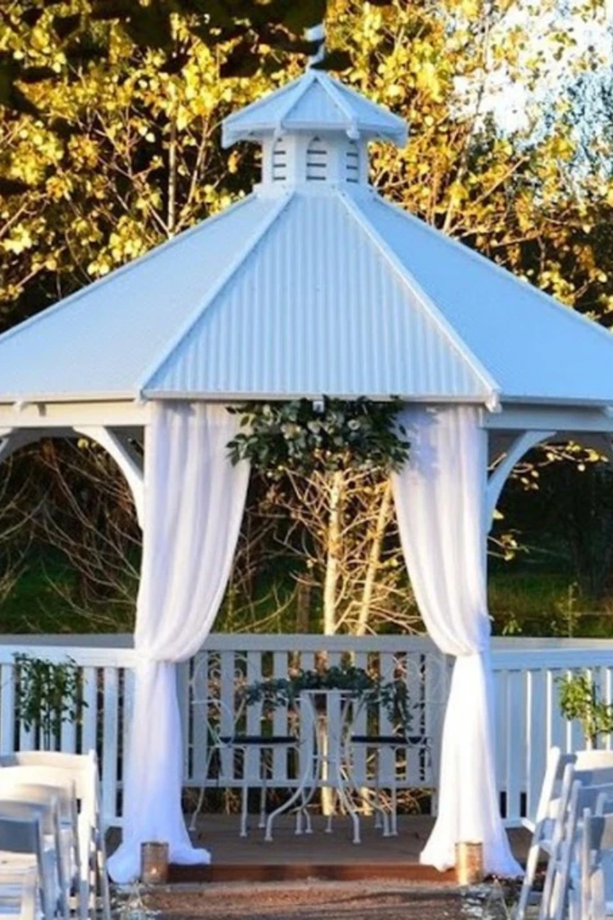 Elegant Gazebo Ceremony Setup