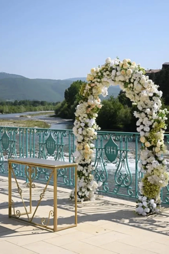 Riverfront Floral Arch