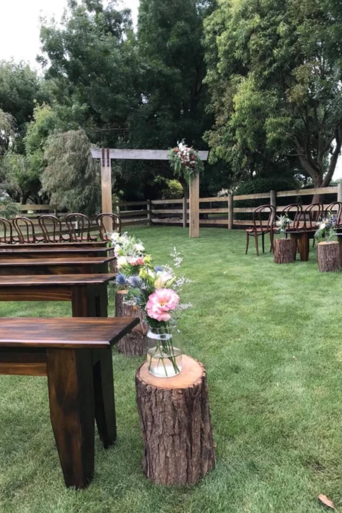 Woodland Ceremony Setup