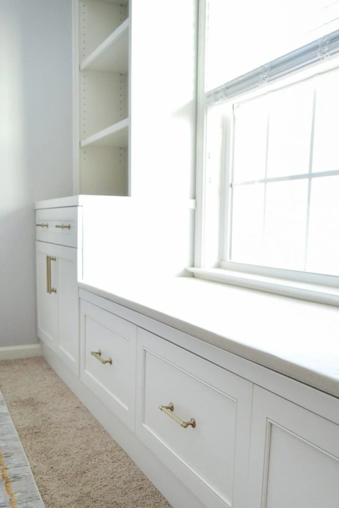 Bright Built-In Bench