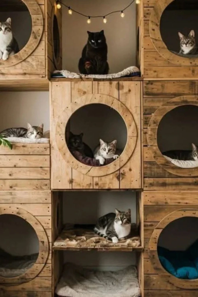 Pallet Cat Wall
