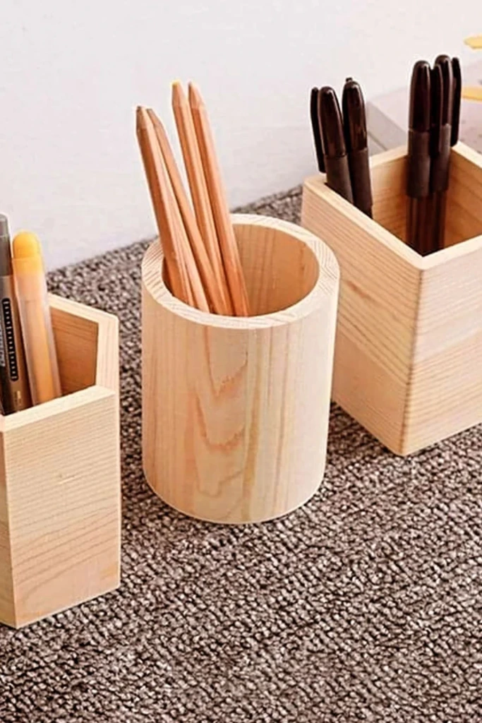 Wooden Pen Holders