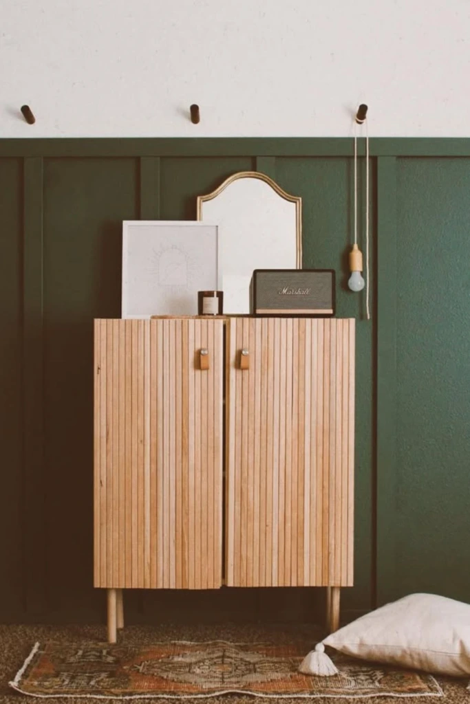 Slatted Side Cabinet