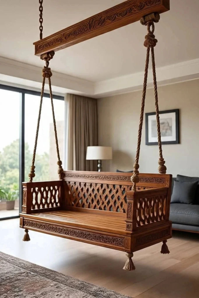 Carved Indoor Swing