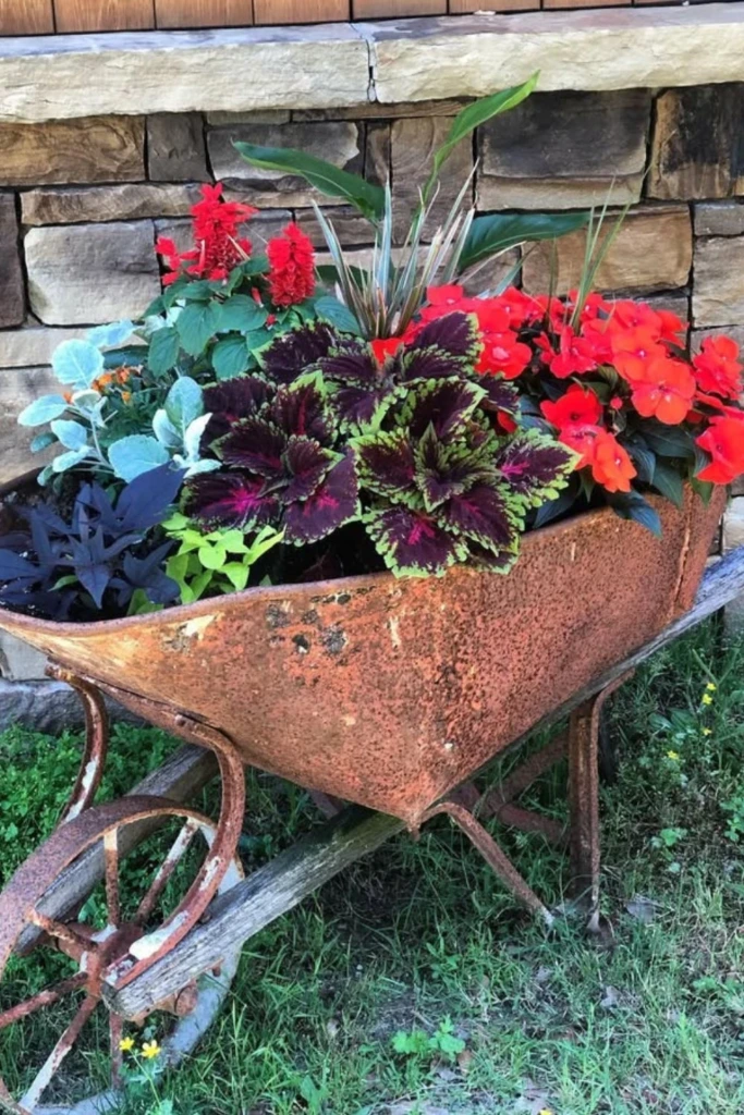 Wheelbarrow Planter