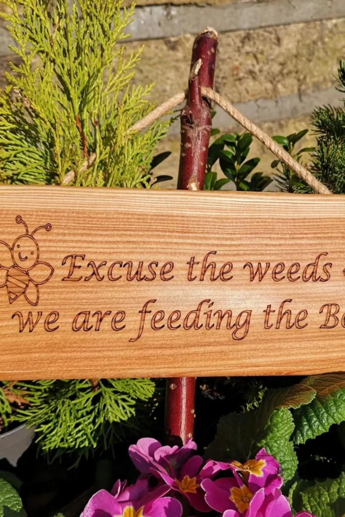 Bee-Friendly Sign