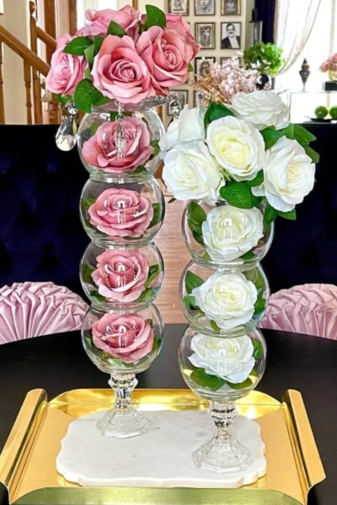 Stacked Vase Florals