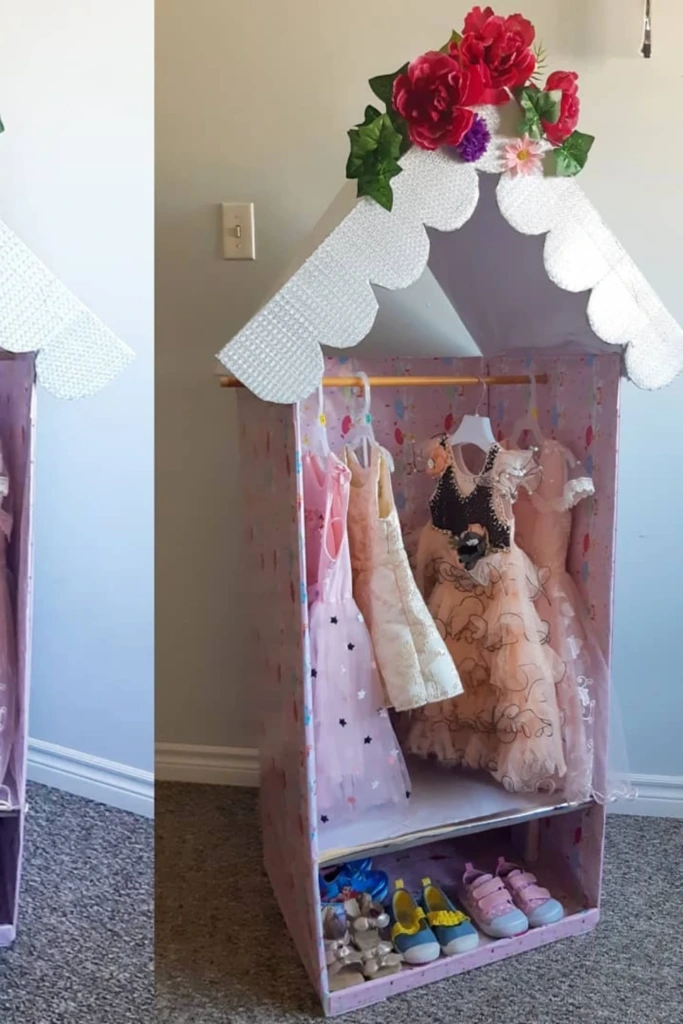 DIY Floral Dress-Up Closet