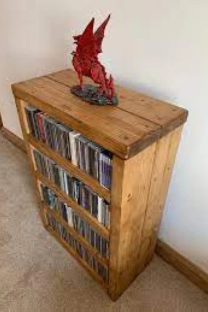 Vintage Wooden Media Cabinet