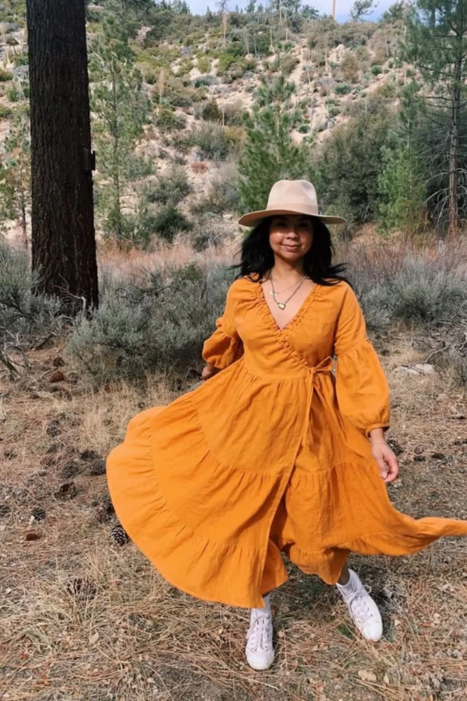 Mustard Wrap Dress