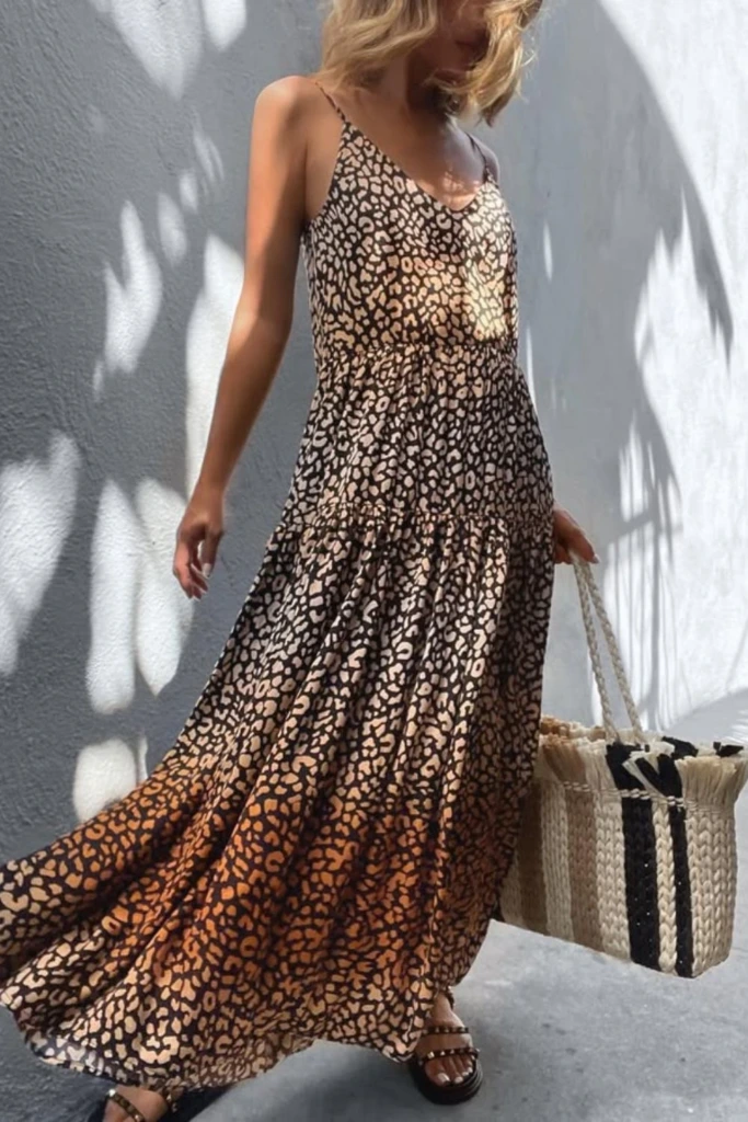 Leopard Slip Dress
