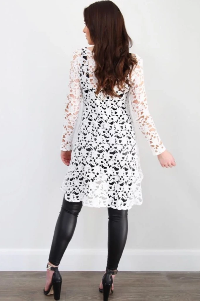 Lace Overlay Dress