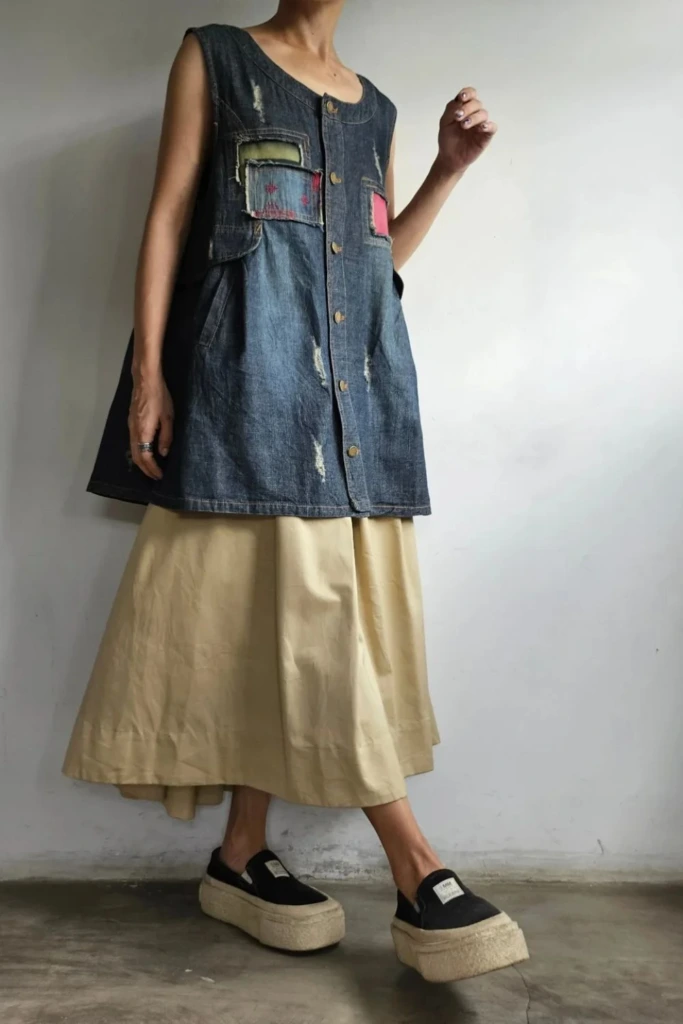 Denim Utility Vest