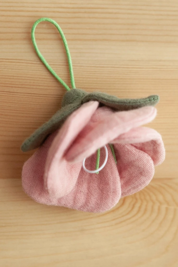Fabric Flower Charm
