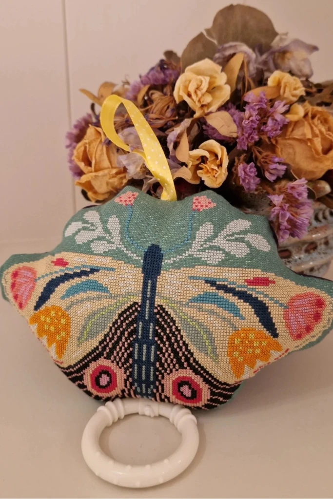 Embroidered Butterfly Pillow Toy