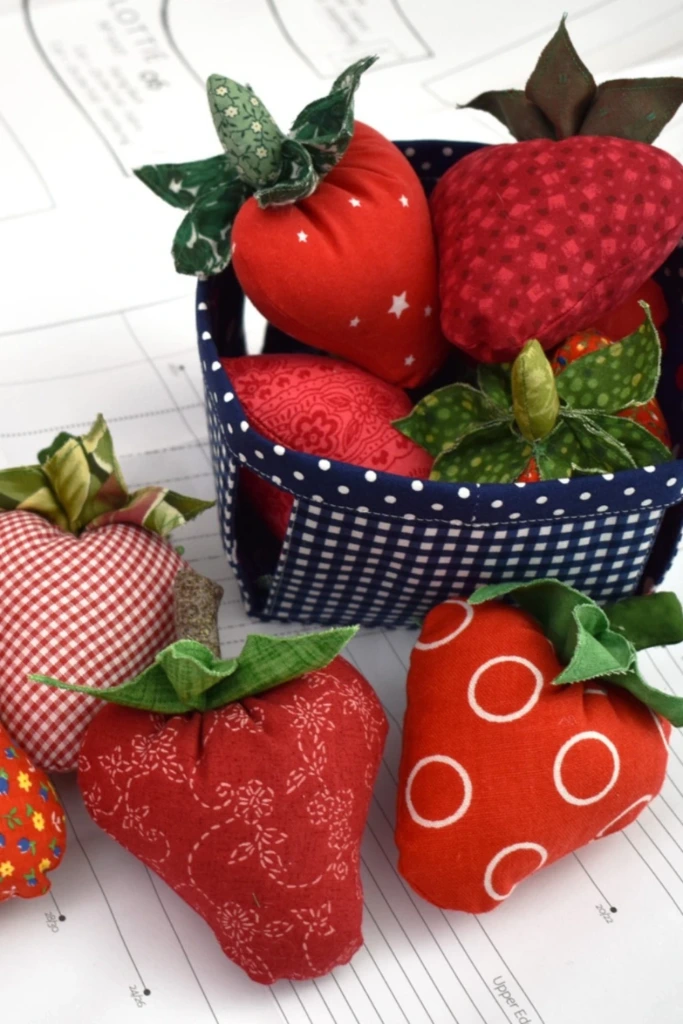 Fabric Strawberry Plushies