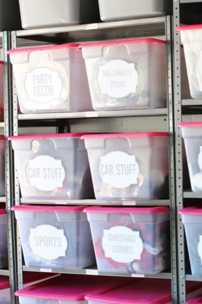 Label a Bin for Each Family Member