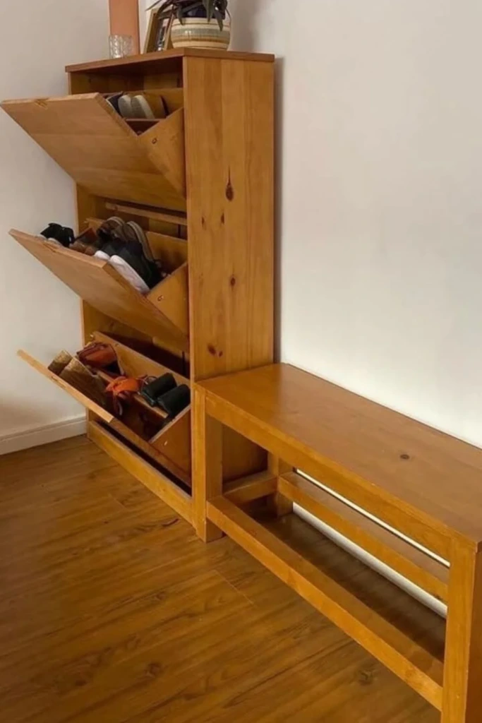 Tilt-Out Shoe Tower