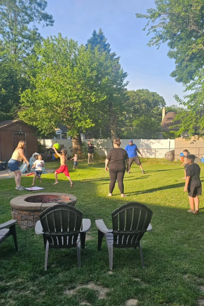 Backyard Dodge Battle