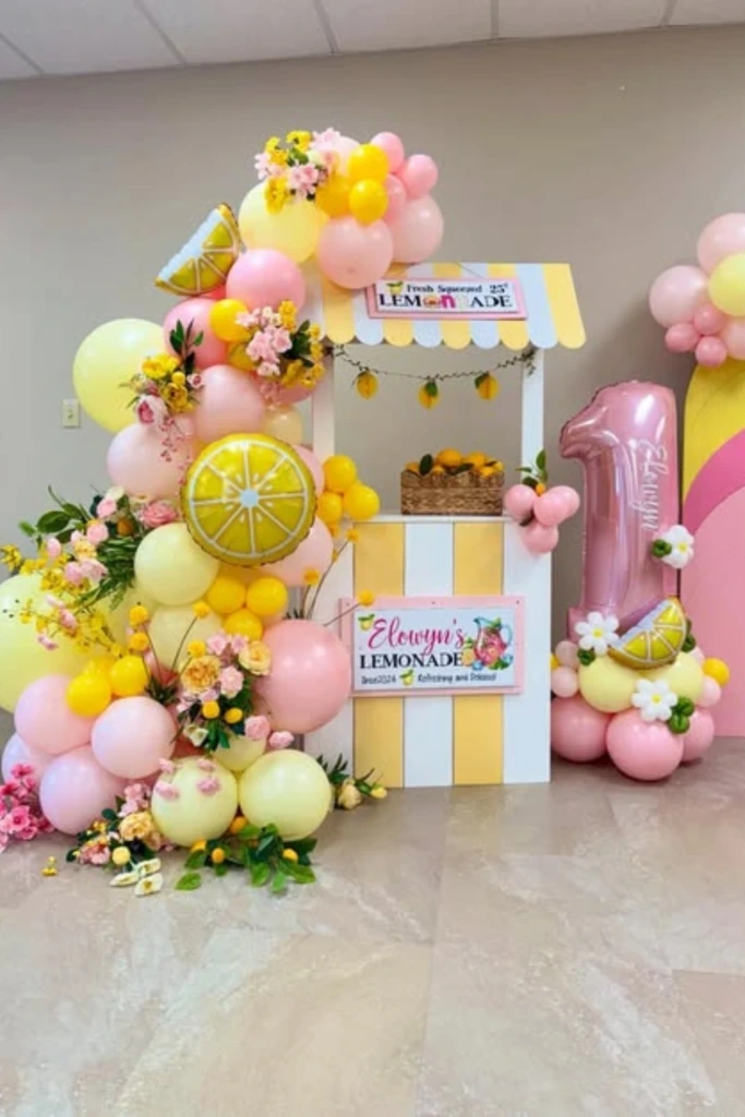 Lemonade Stand Party Corner