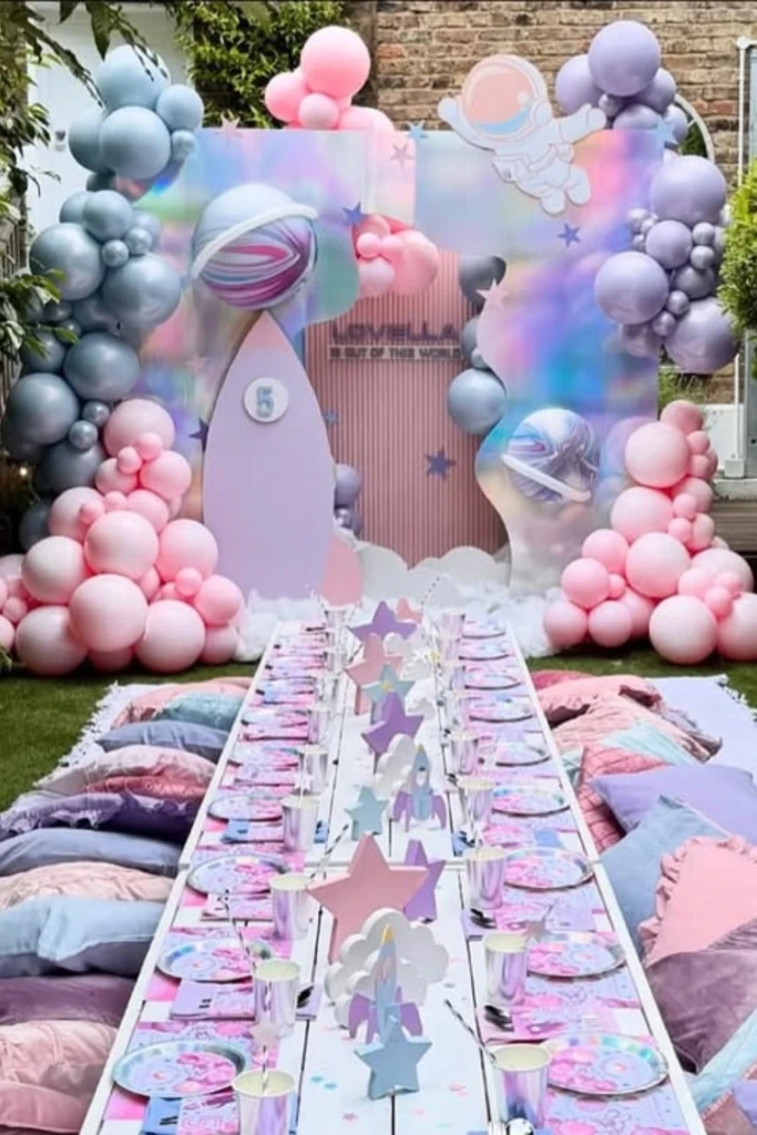 Space-Themed Birthday with Pastel Galaxy Vibes