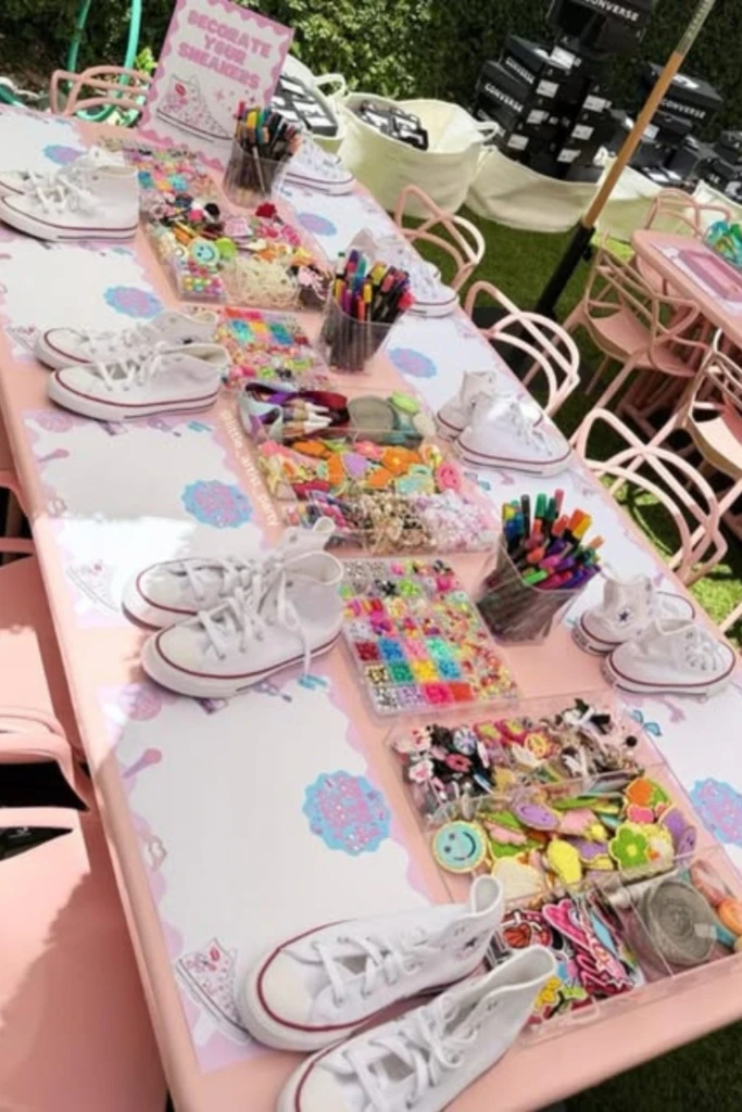 DIY Sneaker Decorating Station