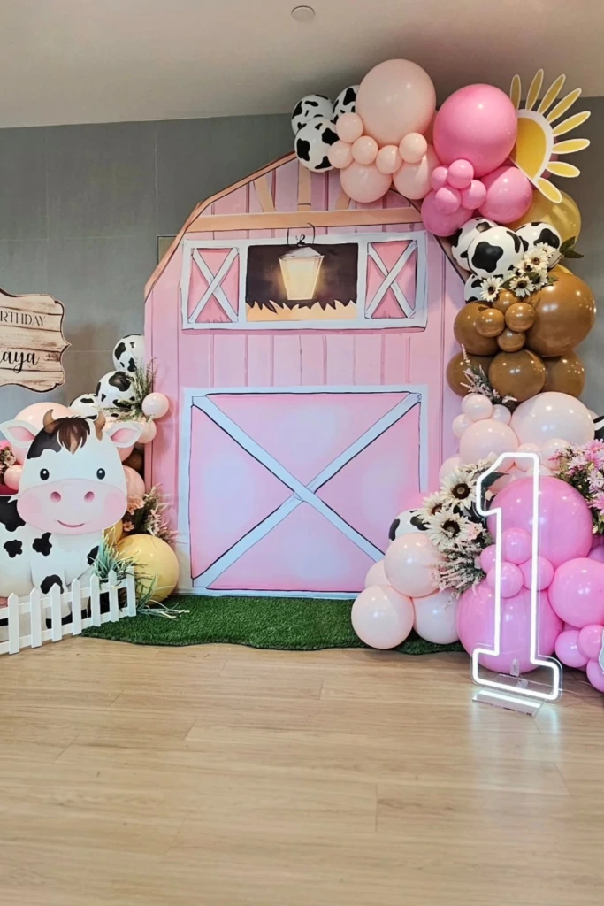 Floral Barn Setup