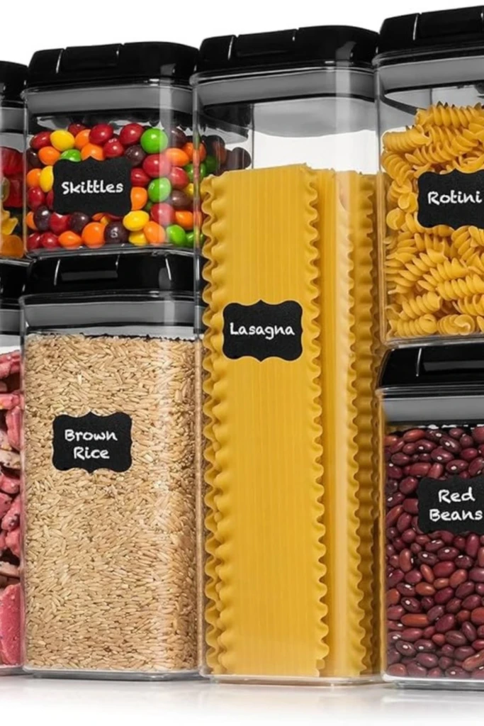 Labeled Pantry Jars