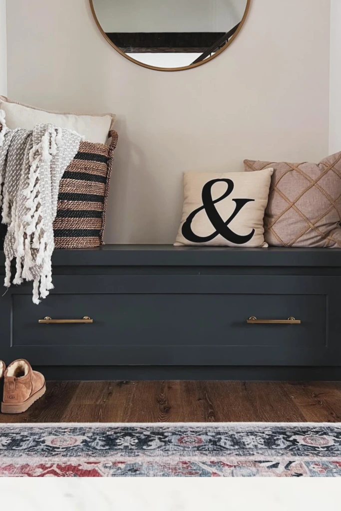 Hidden Bench Drawers