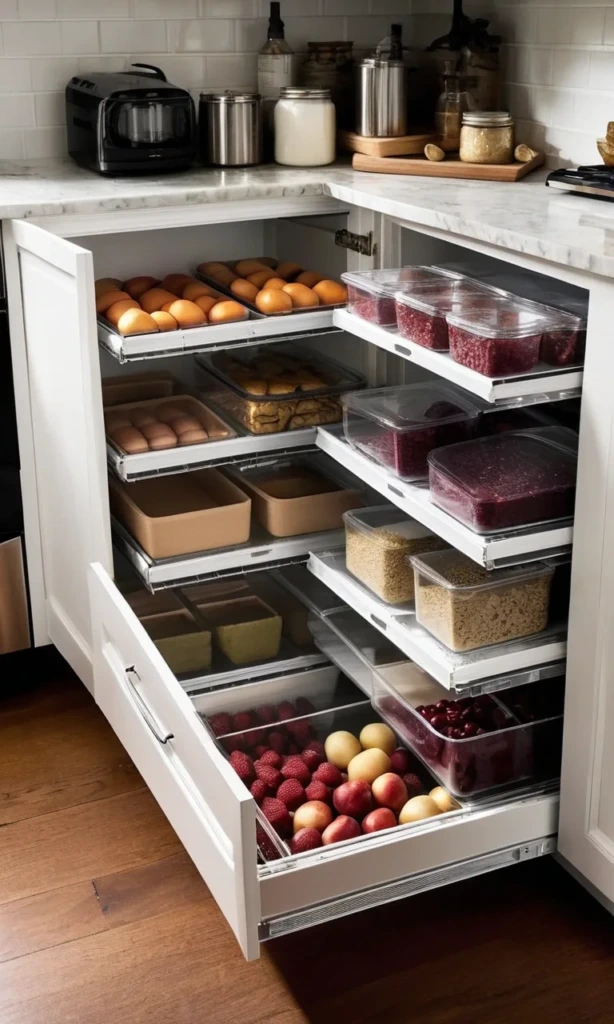 How Do You Keep Frozen Food Easy to Find in Deep Freezer Drawers?