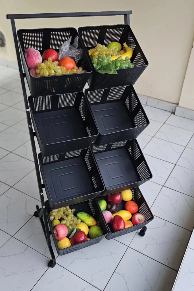Angled Bin Rack