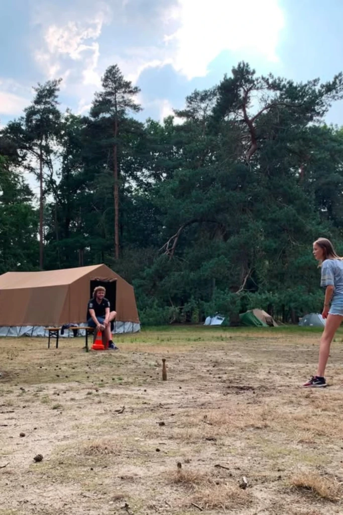 Outdoor Kubb Match