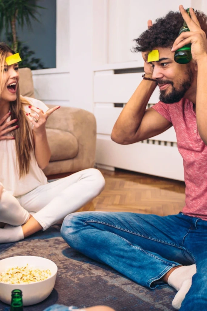 Guess Who Game in a Bright Living Room