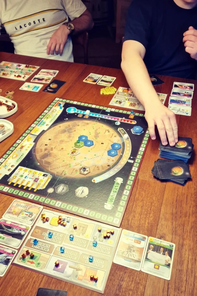 Strategy Board Game Night with Focus Lighting