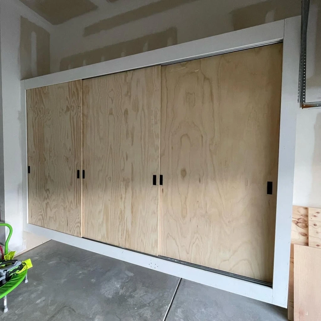 2. Minimal Sliding Wood Storage