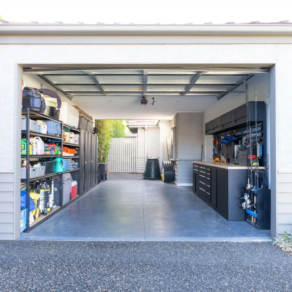 4. Fully Outfitted Garage Workspace