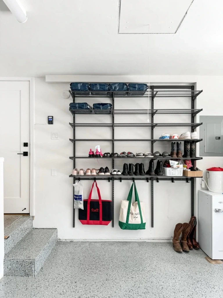 6. Ceiling Storage Meets Clean Lines