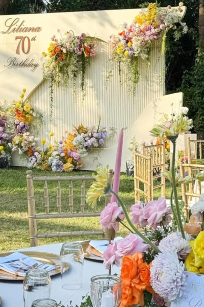 Floral Statement Wall