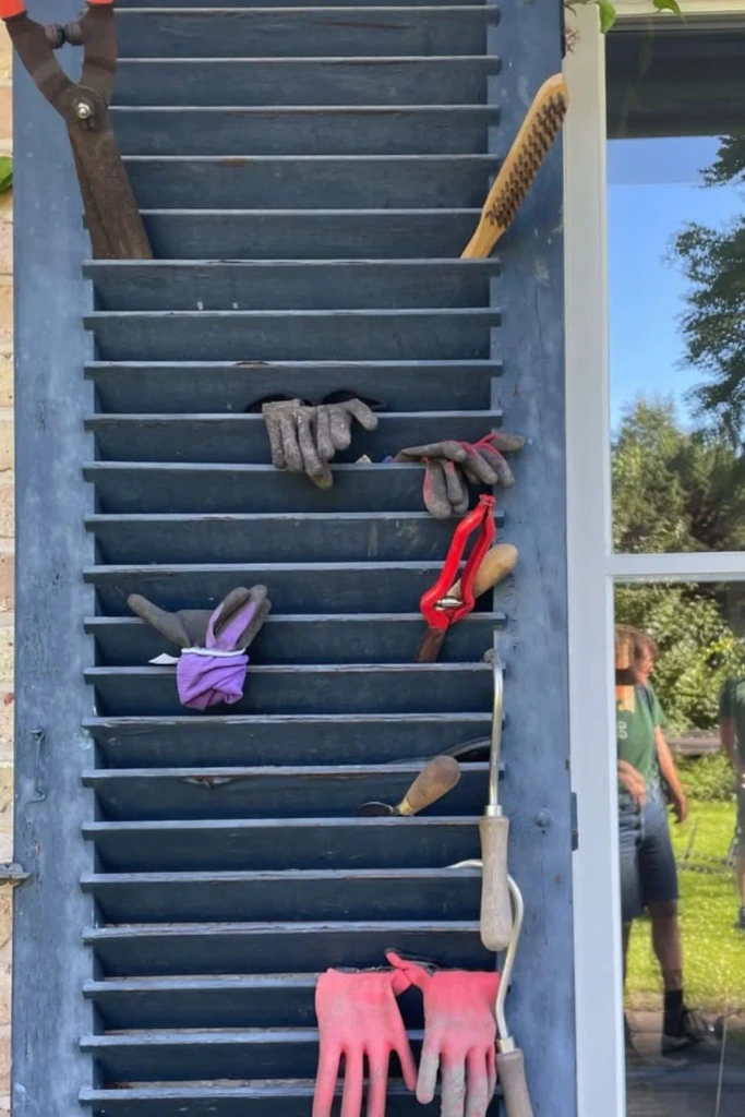 Repurposed Shutter Rack