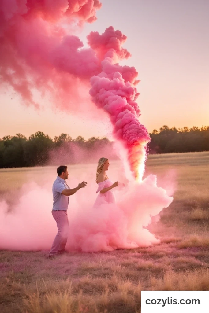 1. Powder Explosion - Gender Reveal Ideas