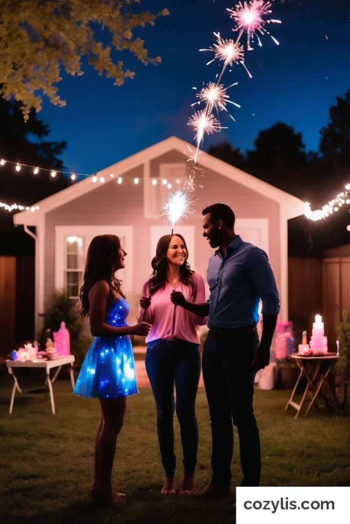 14. Fireworks Display - Gender Reveal Ideas
