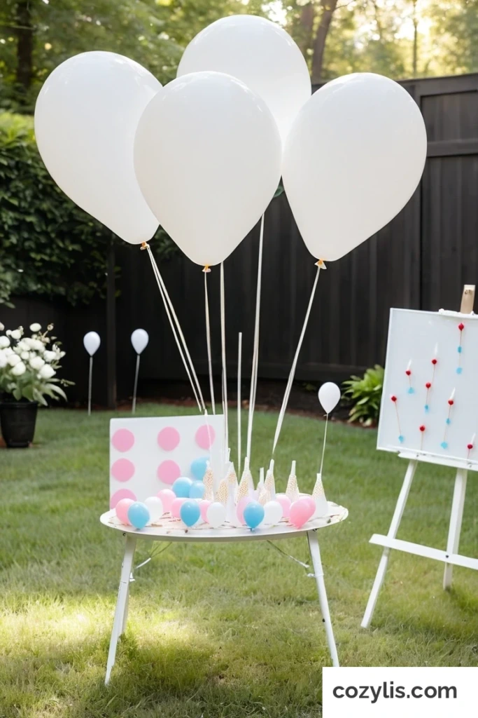 21. Confetti Balloon Roulette - Gender Reveal Ideas