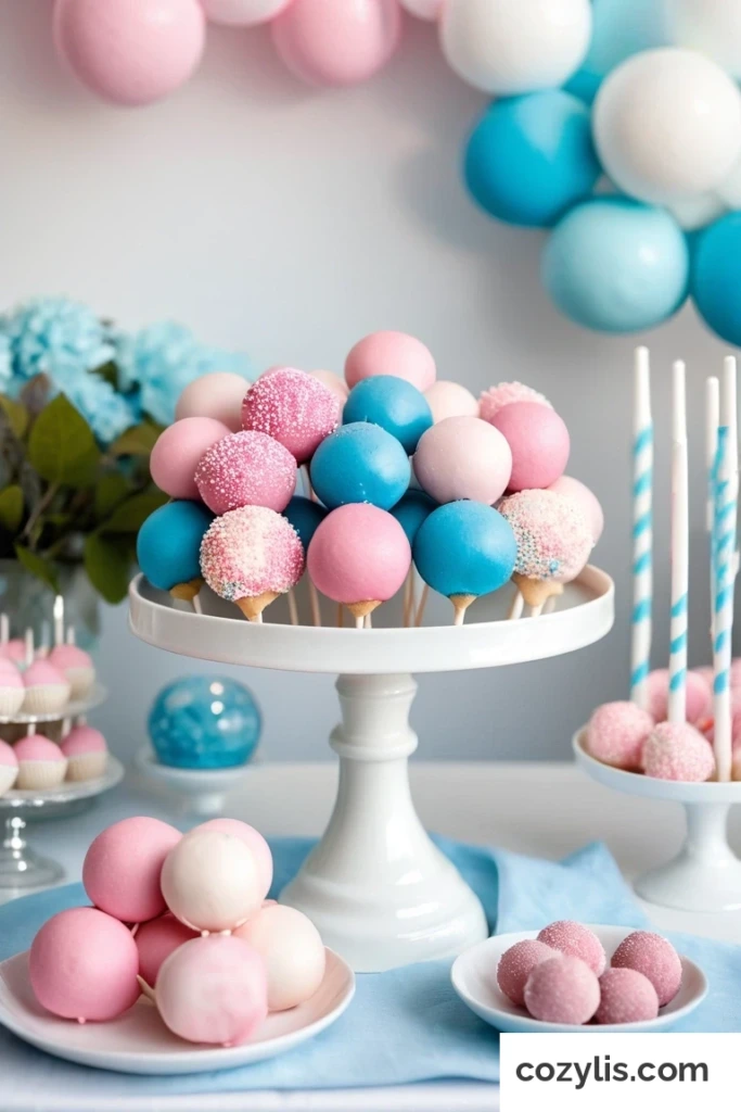 22. Cake Pops - Gender Reveal Ideas