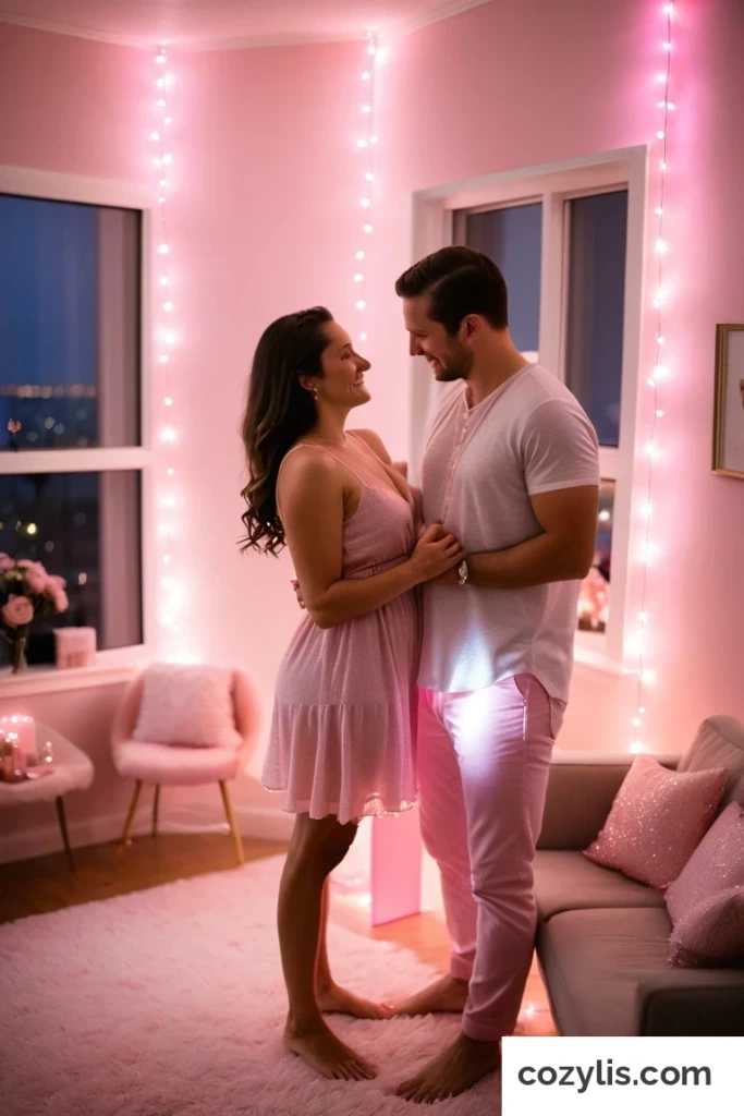23. Light Show - Gender Reveal Ideas