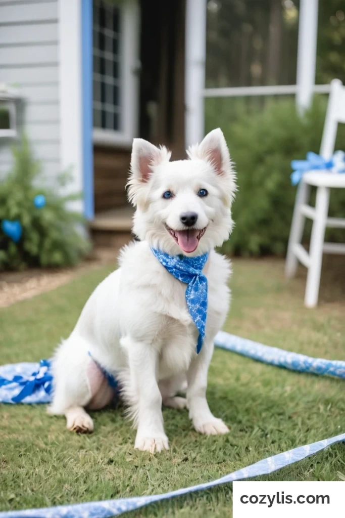28. Dye the Dog - Gender Reveal Ideas