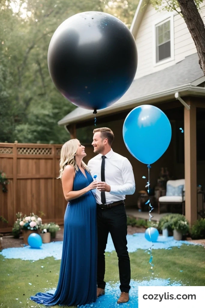 3. Balloon Pop - Gender Reveal Ideas