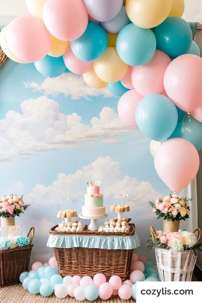 30. Hot Air Balloon - Gender Reveal Ideas